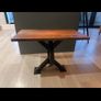 Handmade solid walnut and steel side table Image 3