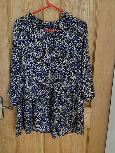 Leopard print blouse size 14