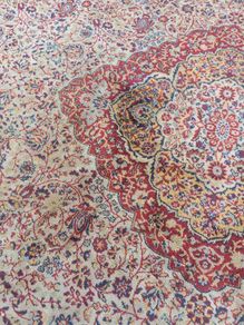 2 beautiful vintage silk rugs