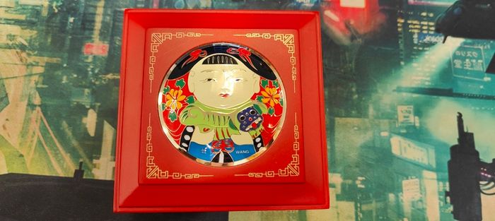 Chinese design red wooden jewelry box