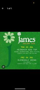 james tickets x 2 Killarney