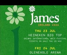 james tickets x 2 Killarney