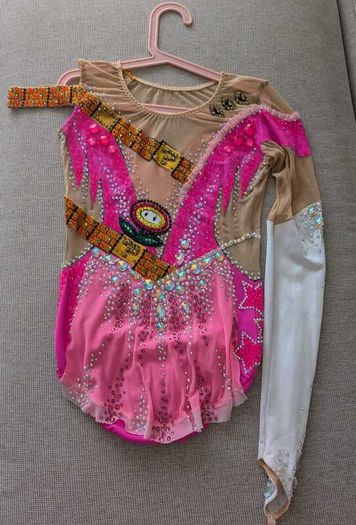 Super Mario rhythmic gymnastics leotard
