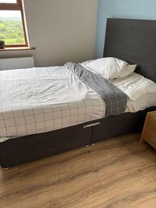 Double bed with mattress