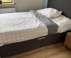 Double bed with mattress