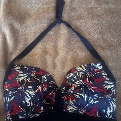 BNWT Zoggs swim shapes Elastomax Eden Navy Pink bikini top size UK36G EU80G Free post
