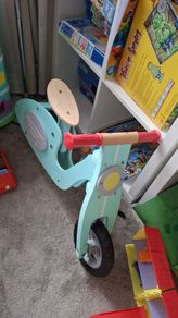 wooden balance bike