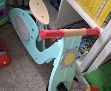 wooden balance bike