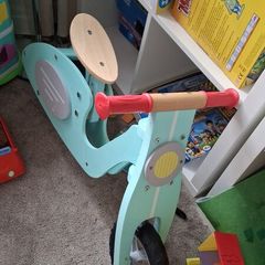 wooden balance bike