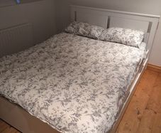 IKEA King Size White Hemnes Bed