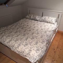 IKEA King Size White Hemnes Bed