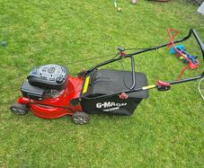 G mach petrol lawnmower