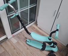 QPlay Sema Pro 3-in-1 Scooter with LED Wheels Mint