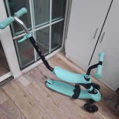 QPlay Sema Pro 3-in-1 Scooter with LED Wheels Mint