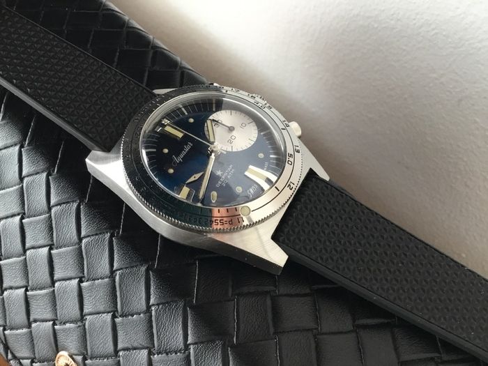Aquastar Deepstar Chronograph BOXED MINT  40.5mm PX CONSIDERED