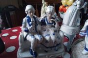 Victorian Couple Seated on Couch
