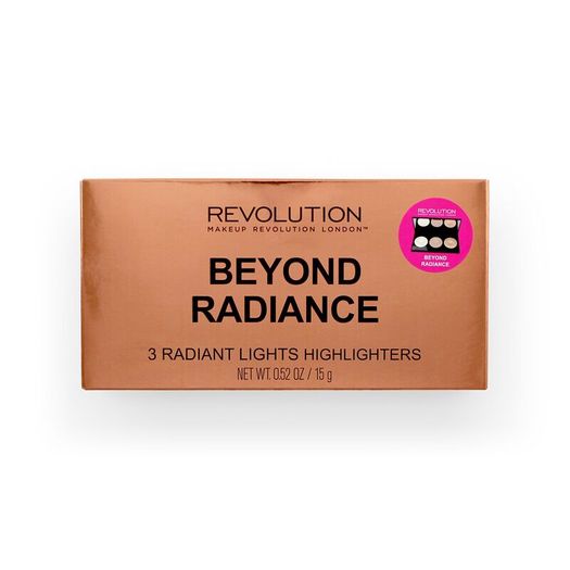 Revolution Beyond Radiance - 3 Radiant Lights Highlighters - Highlighter Palette - New