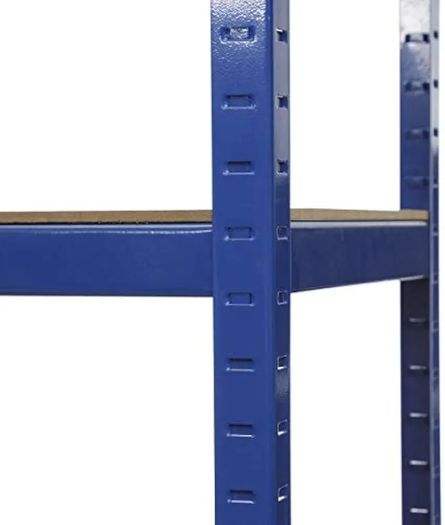 2 Bay Heavy Duty Steel Shelving Garage Racking Unit 150kg per shelf (5 Levels 1500mm H x 750mm W x 300mm D)