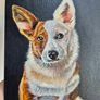 Corgi | Original oil painting on canvas panel Image 6
