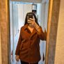 Rust Orange Teddy Coat Image 2