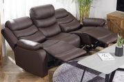 3 Seater PU Leather Recliner Sofa Brown
