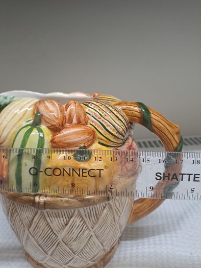 Decorative Ceramic Jug Harvest Vegetable Design