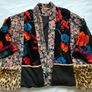 Zara Velvet Kimono Jacket Size Medium Image 2
