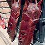 Two carved tribal masks Image 10