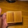 Bamboo & Wicker Small Trinket Box with Burned in Floral Design Image 4