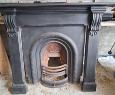 Black Slate Fireplace & Insert