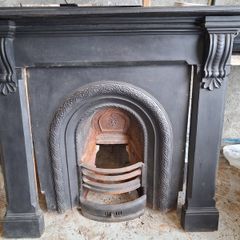 Black Slate Fireplace & Insert