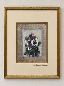 Shelley Hely Floral Print Gold Frame The Butchart Gardens