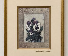 Shelley Hely Floral Print Gold Frame The Butchart Gardens