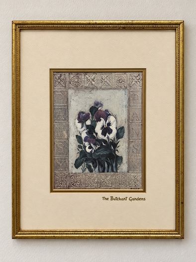 Shelley Hely Floral Print Gold Frame The Butchart Gardens
