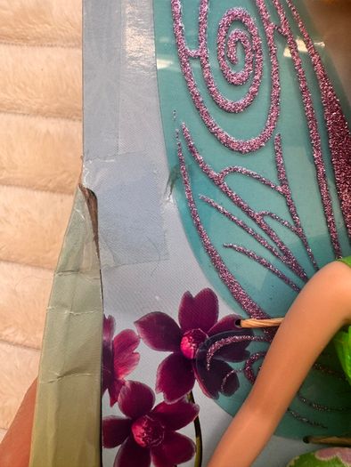 Disney Fairies Jakks Pacific Tinker Bell Fashion Doll approx. 23cm. Damaged Box and wing - a bit Please see photos