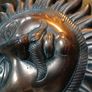 Copper Sun God Wall Hanging Image 5