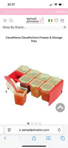Clevamama Weaning and freezing pots