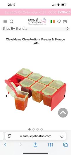 Clevamama Weaning and freezing pots