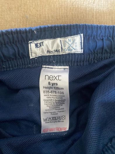 Next Boys Blue Swim Shorts - Age 8 Years