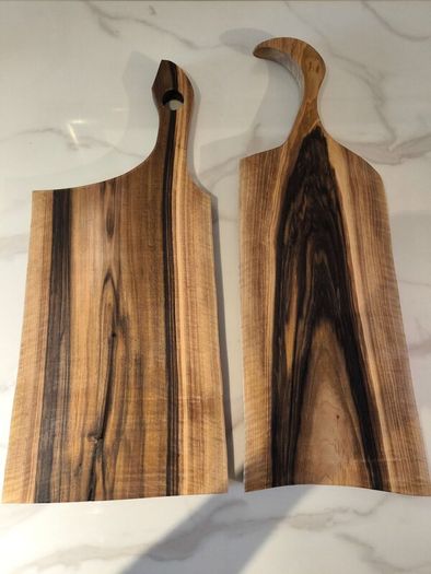 2x XL European Walnut Board 65cm - Solid One Piec