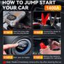 Car Jump Starter with Air Compressor Smart Intelligent Starters Peak Current 1400A Image 4