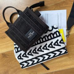 MJ crystal canvas crossbody mini tote bag