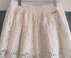 Abercrombie and Fitch layered lace mini skirt Sz L (Fit 10-12UK) - Rrp 65 (New)