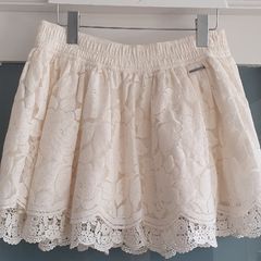 Abercrombie and Fitch layered lace mini skirt Sz L (Fit 10-12UK) - Rrp 65 (New)