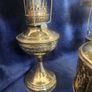 Six vintage oil lamps . Polished Image 6