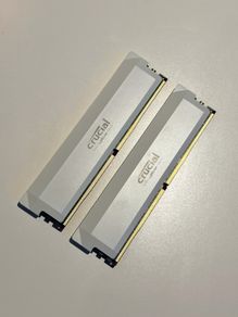 RAM DDR5 32GB (2x16GB) Crucial Pro 6000MHz White. Good as new.