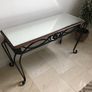 Mirrored Brass Console Table Image 4
