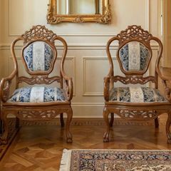 Pair of oriental style chairs