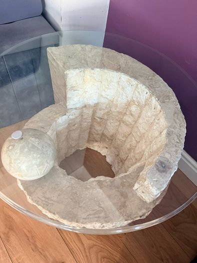 2 x Stone coffee tables