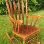 Traditional Hardwood Rocking Chair Image 3